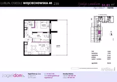 3 pokoje, mieszkanie 52,36 m², parter, oferta nr WJ-E2-LM-239, Wojciechowska Square, Lublin, Konstantynów, Konstantynów, ul. Wojciechowska 40