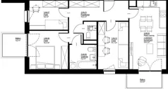 4 pokoje, mieszkanie 72,90 m², piętro 3, oferta nr D-B3-LM-56, ActiveCity etap IV, Lublin, Wrotków, ul. Henryka Wolińskiego