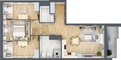 4 pokoje, mieszkanie 71,48 m², piętro 1, oferta nr WJ-E1-LM-63, Wojciechowska Square, Lublin, Konstantynów, Konstantynów, ul. Wojciechowska 40