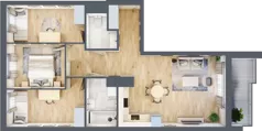4 pokoje, mieszkanie 71,89 m², piętro 4, oferta nr WJ-E1-LM-84, Wojciechowska Square, Lublin, Konstantynów, Konstantynów, ul. Wojciechowska 40