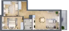3 pokoje, mieszkanie 61,59 m², piętro 1, oferta nr WJ-E1-LM-119, Wojciechowska Square, Lublin, Konstantynów, Konstantynów, ul. Wojciechowska 40