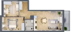 3 pokoje, mieszkanie 61,54 m², piętro 3, oferta nr WJ-E1-LM-127, Wojciechowska Square, Lublin, Konstantynów, Konstantynów, ul. Wojciechowska 40