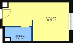 1 pokój, lokal inwestycyjny 25,42 m², piętro 1, oferta nr SP--LU-09, Saski Point, Lublin, Wieniawa, Wieniawa, ul. Długosza 6B