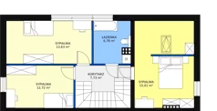 Dom 133,25 m², oferta nr 1A, Garden Złotno, Łódź, Polesie, Złotno, ul. Rąbieńska 132
