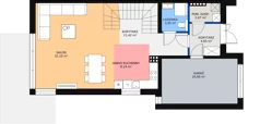 Dom 133,25 m², oferta nr 1B, Garden Złotno, Łódź, Polesie, Złotno, ul. Rąbieńska 132