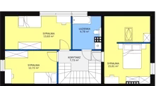 Dom 133,25 m², oferta nr 5A, Garden Złotno, Łódź, Polesie, Złotno, ul. Rąbieńska 132