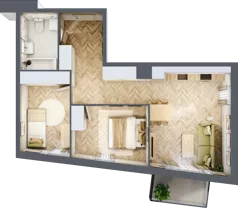 3 pokoje, mieszkanie 56,97 m², piętro 1, oferta nr A7, Nova Ceramiczna, Rzeszów, Przybyszówka, ul. Ceramiczna 505