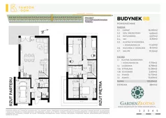 Dom 133,25 m², oferta nr 8B, Garden Złotno, Łódź, Polesie, Złotno, ul. Rąbieńska 132