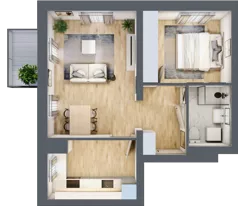 2 pokoje, mieszkanie 46,39 m², piętro 2, oferta nr B3/2/31, MONTANO, Polanica-Zdrój, al. Zwycięzców