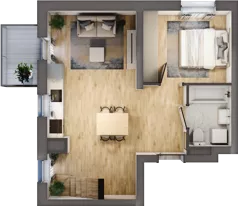 3 pokoje, mieszkanie 58,00 m², piętro 3, oferta nr B3/3/39, MONTANO, Polanica-Zdrój, al. Zwycięzców