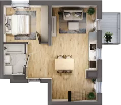 3 pokoje, mieszkanie 57,08 m², piętro 3, oferta nr B4/3/39, MONTANO, Polanica-Zdrój, al. Zwycięzców