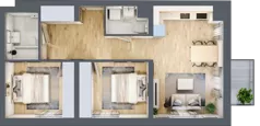 3 pokoje, mieszkanie 60,60 m², piętro 2, oferta nr B4/2/30, MONTANO, Polanica-Zdrój, al. Zwycięzców