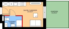1 pokój, lokal inwestycyjny 19,75 m², parter, oferta nr B3/0/5, MONTANO - lokale inwestycyjne, Polanica-Zdrój, al. Zwycięzców