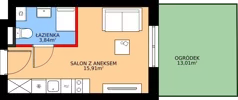 1 pokój, lokal inwestycyjny 19,75 m², parter, oferta nr B3/0/6, MONTANO - lokale inwestycyjne, Polanica-Zdrój, al. Zwycięzców