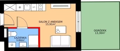 1 pokój, lokal inwestycyjny 19,72 m², parter, oferta nr B4/0/9, MONTANO - lokale inwestycyjne, Polanica-Zdrój, al. Zwycięzców