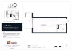 1 pokój, apartament inwestycyjny 25,27 m², piętro 1, oferta nr 1.02, Śląska Osiem, Gdańsk, Przymorze, ul. Śląska 8
