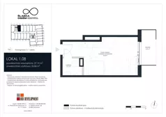 1 pokój, apartament inwestycyjny 27,10 m², piętro 1, oferta nr 1.08, Śląska Osiem, Gdańsk, Przymorze, ul. Śląska 8