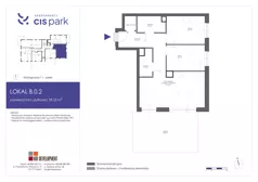 3 pokoje, mieszkanie 59,22 m², parter, oferta nr B.0.2, Apartamenty Cis Park, Gdynia, Pustki Cisowskie-Demptowo, Pustki Cisowskie, ul. Chabrowa