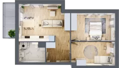 3 pokoje, mieszkanie 58,15 m², piętro 2, oferta nr 9B.29, Zielona Przystań, Poznań, Naramowice, ul. Błażeja 9
