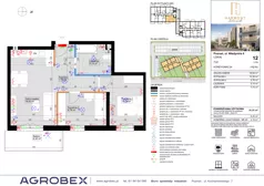 3 pokoje, mieszkanie 51,57 m², piętro 1, oferta nr 12, Harmony Antoninek, Poznań, Antoninek-Zieliniec-Kobylepole, Antoninek, ul. Władymira 6