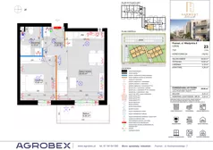 2 pokoje, mieszkanie 39,89 m², piętro 1, oferta nr 23, Harmony Antoninek, Poznań, Antoninek-Zieliniec-Kobylepole, Antoninek, ul. Władymira 6