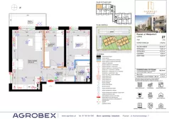 3 pokoje, mieszkanie 55,74 m², piętro 2, oferta nr 27, Harmony Antoninek, Poznań, Antoninek-Zieliniec-Kobylepole, Antoninek, ul. Władymira 6
