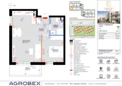 2 pokoje, mieszkanie 44,31 m², piętro 1, oferta nr 14, Harmony Antoninek, Poznań, Antoninek-Zieliniec-Kobylepole, Antoninek, ul. Władymira 6