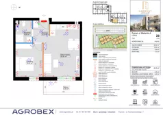 2 pokoje, mieszkanie 39,89 m², piętro 1, oferta nr 23, Harmony Antoninek, Poznań, Antoninek-Zieliniec-Kobylepole, Antoninek, ul. Władymira 6