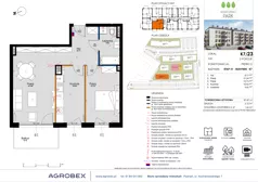 2 pokoje, mieszkanie 57,87 m², piętro 2, oferta nr K7/23, Kleszczewo Park, Kleszczewo, ul. Wiesławy Szymborskiej 1