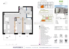 2 pokoje, mieszkanie 57,65 m², piętro 3, oferta nr K7/34, Kleszczewo Park, Kleszczewo, ul. Wiesławy Szymborskiej 1