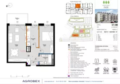 2 pokoje, mieszkanie 50,49 m², piętro 3, oferta nr K7/38, Kleszczewo Park, Kleszczewo, ul. Wiesławy Szymborskiej 1