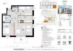 3 pokoje, mieszkanie 65,44 m², piętro 3, oferta nr K7/42, Kleszczewo Park, Kleszczewo, ul. Wiesławy Szymborskiej 1