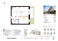 2 pokoje, mieszkanie 47,10 m², parter, oferta nr 1/05, Osiedle Tkacka, Sulechów, ul. Tkacka