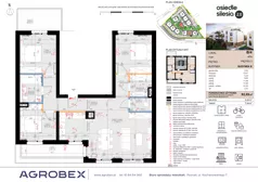 4 pokoje, mieszkanie 92,03 m², piętro 3, oferta nr B4, Silesia 2.0, Zielona Góra, ul. Osiedle Śląskie 33