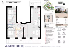 4 pokoje, mieszkanie 99,62 m², piętro 2, oferta nr C3, Silesia 2.0, Zielona Góra, ul. Osiedle Śląskie 33