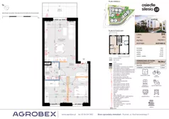 3 pokoje, mieszkanie 56,04 m², piętro 1, oferta nr D2, Silesia 2.0, Zielona Góra, ul. Osiedle Śląskie 33