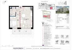 2 pokoje, mieszkanie 39,97 m², parter, oferta nr A/3, Unii Lubelskiej 4, Poznań, Nowe Miasto, Starołęka, ul. Unii Lubelskiej 4