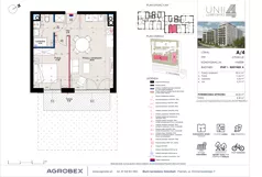 2 pokoje, mieszkanie 40,00 m², parter, oferta nr A/4, Unii Lubelskiej 4, Poznań, Nowe Miasto, Starołęka, ul. Unii Lubelskiej 4