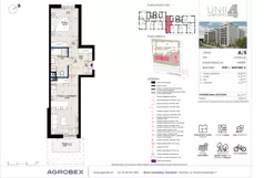 2 pokoje, mieszkanie 44,16 m², parter, oferta nr A/5, Unii Lubelskiej 4, Poznań, Nowe Miasto, Starołęka, ul. Unii Lubelskiej 4