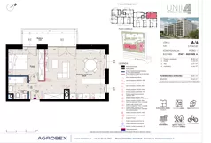 2 pokoje, mieszkanie 50,81 m², piętro 1, oferta nr A/6, Unii Lubelskiej 4, Poznań, Nowe Miasto, Starołęka, ul. Unii Lubelskiej 4
