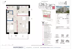 2 pokoje, mieszkanie 49,66 m², piętro 1, oferta nr A/7, Unii Lubelskiej 4, Poznań, Nowe Miasto, Starołęka, ul. Unii Lubelskiej 4
