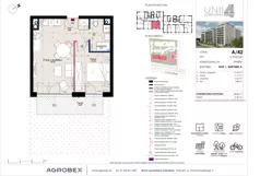 2 pokoje, mieszkanie 38,84 m², parter, oferta nr A/42, Unii Lubelskiej 4, Poznań, Nowe Miasto, Starołęka, ul. Unii Lubelskiej 4