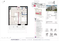2 pokoje, mieszkanie 37,85 m², parter, oferta nr A/43, Unii Lubelskiej 4, Poznań, Nowe Miasto, Starołęka, ul. Unii Lubelskiej 4