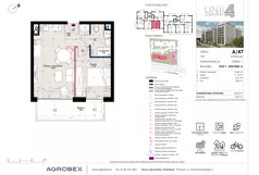 2 pokoje, mieszkanie 38,84 m², piętro 1, oferta nr A/47, Unii Lubelskiej 4, Poznań, Nowe Miasto, Starołęka, ul. Unii Lubelskiej 4