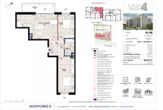 3 pokoje, mieszkanie 68,94 m², piętro 1, oferta nr A/46, Unii Lubelskiej 4, Poznań, Nowe Miasto, Starołęka, ul. Unii Lubelskiej 4