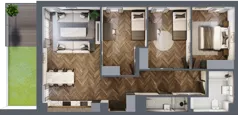 4 pokoje, mieszkanie 83,94 m², piętro 1, oferta nr A9, Augustówka Residence, Warszawa, Mokotów, Augustówka, ul. Kostrzyńska 18