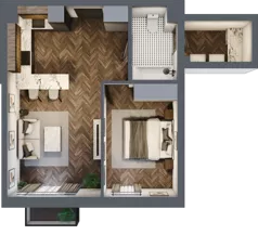 2 pokoje, mieszkanie 46,14 m², piętro 1, oferta nr A30, Augustówka Residence, Warszawa, Mokotów, Augustówka, ul. Kostrzyńska 18