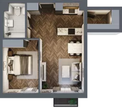 2 pokoje, mieszkanie 46,09 m², piętro 2, oferta nr A39, Augustówka Residence, Warszawa, Mokotów, Augustówka, ul. Kostrzyńska 18
