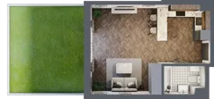 1 pokój, mieszkanie 35,43 m², parter, oferta nr B3, Augustówka Residence, Warszawa, Mokotów, Augustówka, ul. Kostrzyńska 18