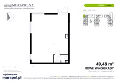 Lokal użytkowy 49,48 m², oferta nr LU.001, Nowe Winogrady - lokale użytkowe, Poznań, Winogrady, Nowe Winogrady, ul. Hawelańska 6